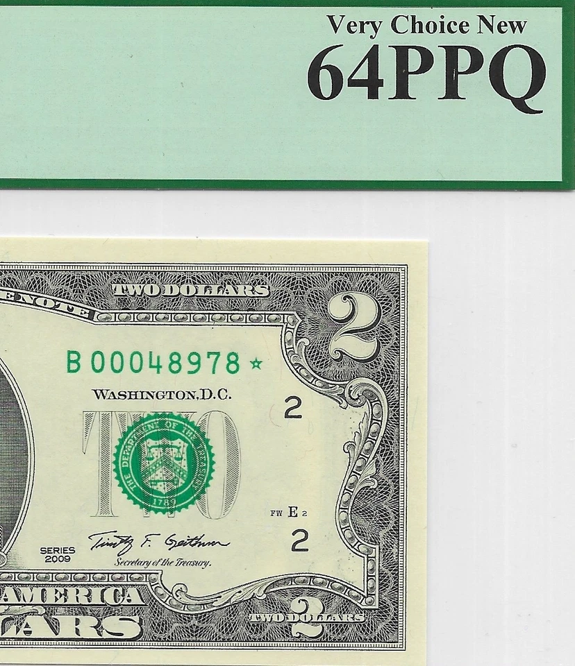 2009 $2 NEW YORK *  STAR * ⭐️. PCGS Very Choice NEW 64 PPQ. Only 128,000 Printed - Image 1 of 3