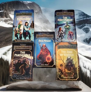 Forgotten Realms Harpers 1st Ed 1 2 3 4 5 Dungeons&Dragons Embossed Lot TSR RPGA - Picture 1 of 18