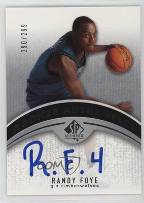 2006-07 SP Authentic Rookie Authentics /299 Randy Foye #128 Rookie Auto RC - Image 1 of 2