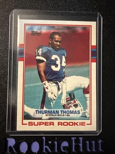 Topps #45 Thurman Thomas Super Rookie 1989 RH7 - Imagen 1 de 2