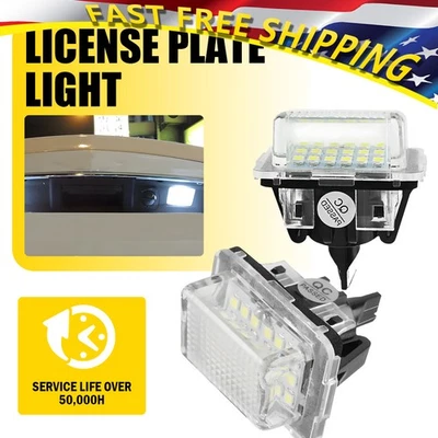 Para Mercedes Benz W204 W212 W221 Blanco 18-LED Números Matrícula Bombillas Foto 1 de 4