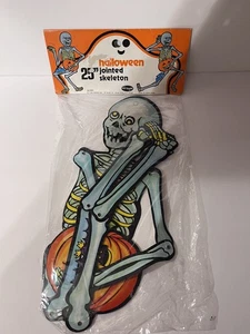 "Decoración de esqueleto articulado vintage de Halloween Fun World 25"" #9357 paquete nuevo sellado" - Imagen 1 de 5
