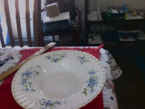 FLOR DEL MES DE JULIO ROYAL ALBERT NO ME OLVIDES CUENCO - Imagen 1 de 5