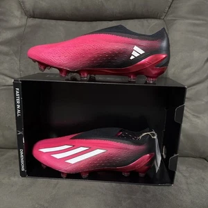 Nuevos Botines de Fútbol Adidas X Speedportal + FG Negro/Rosa GZ5126 Hombre’s 6/Mujer’s 7 - Imagen 1 de 12