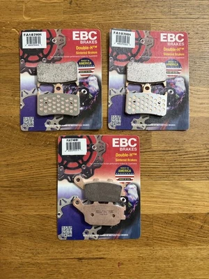 Pastillas de freno delanteras + traseras EBC HH (3 juegos) para Honda CB919 CB900F 2002-07 Foto 1 de 2