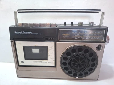 Vintage National Panasonic 3 Band Radio Cassette Recorder 543 Japan Working . - Image 1 of 4