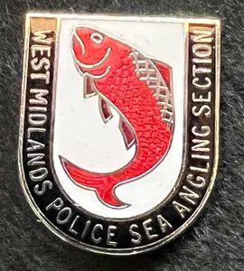 INSIGNIA PIN SECCIÓN PESCA MARÍTIMA POLICÍA WEST MIDLANDS - Imagen 1 de 3