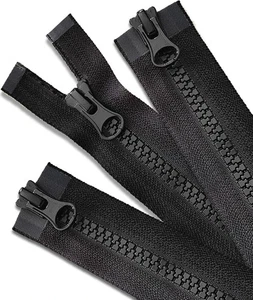 3 Piezas 28 Pulgadas Negro Cremallera Repuesto para Abrigo Abajo Chaqueta Sudadera Ropa - Imagen 1 de 2