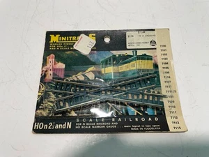 B4 AHM Minitracks N Hon2 Modelo Trenes Pista LH Cruce Tren Pista - Imagen 1 de 4