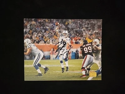 Foto autografiada firmada por Peyton Manning de los Indianapolis Colts 8x10 patio con certificado de autenticidad Foto 1 de 4