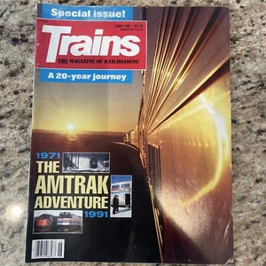 Trains The Magazine of Railroading June 1991 20 Years Of Amtrak. - Bild 1 von 2