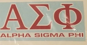 Alpha Epsilon Phi Red Sticker of Letters for Outside Glass - Compu-cal Decal - Picture 1 of 2