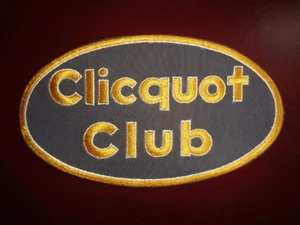 CLICQUOT CLUB UNIFORM PATCH SODA - 9 1/8 x 5 INCH VINTAGE RARE ORIGINAL! - Picture 1 of 2