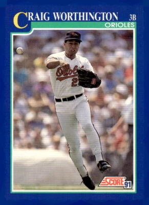 1991 Score #503 Craig Worthington - Image 1 of 2