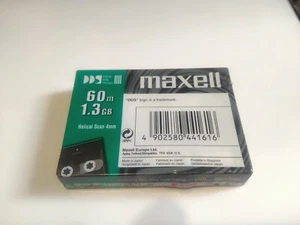 MAXELL DDS Tape 60M 1.3GB 4mm Data Cartridge X001 - Afbeelding 1 van 2