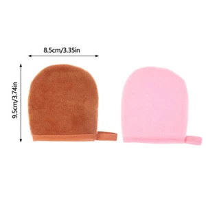 Self Tanning Mitt Glove Reusable Body Face Cleaning Tools Back Applicator _in - Picture 1 of 15