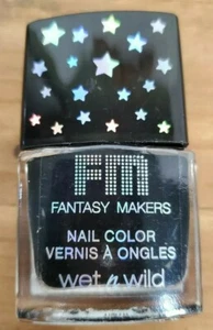 Wet n Wild BLACK Nail Color Fantasy Makers Vernis A Ongles 1230659 Shine Polish - Picture 1 of 4
