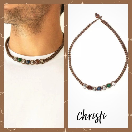 VETEMENTS Collana Paparazzi Il Grande Alpino Marrone Urbano Nuova