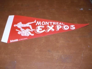 Montreal Expos Schmidt's of Philadelphia 22 1/2 x 9 3/4-Inch Paper Pennant - Picture 1 of 2