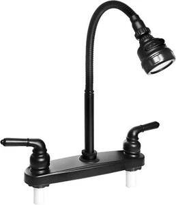 RV Kitchen Faucet,Camper RV Kitchen Sink Faucet Replacement with 2 Handles Flexi - Picture 1 of 7