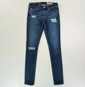 Pantalones de mezclilla AG Adriano Goldschmied para mujer ajustados súper ajustados elásticos al tobillo - Imagen 1 de 10