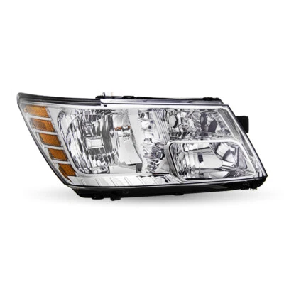 Headlights For 2009-2020 Dodge Journey Chrome Headlamps 09-18 RH Passenger Side Foto 1 de 4