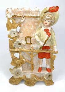 Jarrón jardinera Unger Schneider & Co de la década de 1880 estatuilla bisque de porcelana alemana - Imagen 1 de 12
