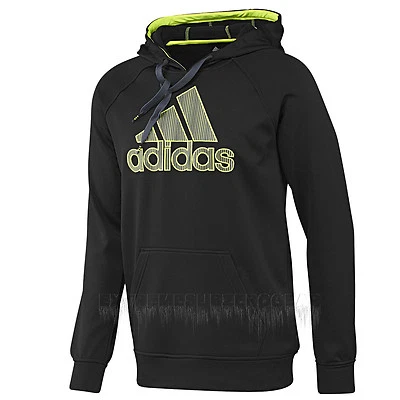 ADIDAS Mens 2016 Black/Dark Onix/Electricity TECH FLEECE PULLOVER HOODIE - Image 1 of 2