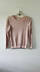 Elle Sweater Pullover Youth Girls Medium Heart Pink Long Sleeve - Picture 1 of 8