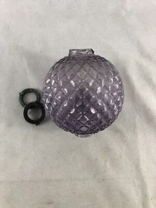 Antique Kretzer Purple Amethyst Lightning Rod Ball, Diamond Quilted Pattern - Picture 1 of 17