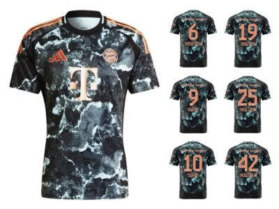 Trikot Adidas FC Bayern 2024-2025 Away I Auswärts FCB + Spielernummer Flock