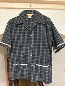 JANTZEN M Shirt Bademode Cabana Strand Dolchkragen Vintage 60er/70er Herren knackig EXC - Bild 1 von 5