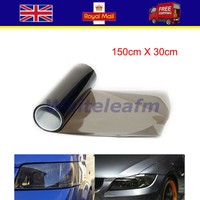 30x 150cm Tint Film Headlights Tail lights Car Vinyl Wrap Light Smoke Black New