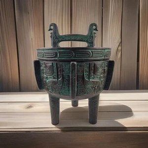 Vintage Mid-Century James Mont Style, Ice Bucket, Metal Art, Asian Decor, Taiwan - Picture 1 of 11