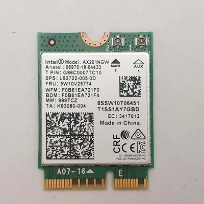 HP EliteBook 830 G8 WLAN Karte Wi-Fi 6 Bluetooth M.2 2230 Wireless Modul - Bild 1 von 3