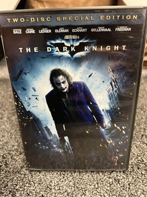 The Dark Knight DVD Two-Disc Special Edition Heath Ledger Joker Batman - Image 1 of 4