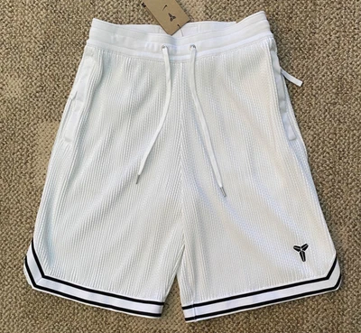 Nike Kobe Pleated Basketball Shorts Premium HV9988-100 White $150 Men's Size L - Image 1 of 4