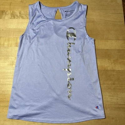 Niñas Campeón Ropa Atlética Tanque Lavanda Púrpura Talla 10/12 Grande Foto 1 de 4