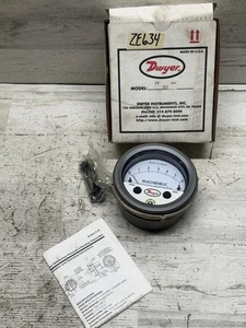 Dwyer 605-6 Trasmettitore Indicatore Magnehelic 0-6.0"w.c. 2 PSI Nuovo - Foto 1 di 8