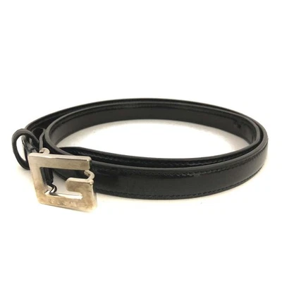 Cinturón para mujer EGA GUCCI G Logo charol 75 cm negro/3BK1806 - Imagen 1 de 4