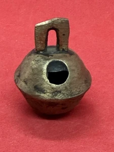 Vintage Primitive Brass Jingle Bell 1.5” - Picture 1 of 3
