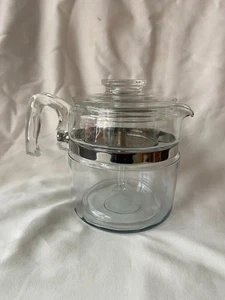 Vintage Pyrex Flameware Glass Percolator Coffee Pot, 7756 6 Cups - Complete - Picture 1 of 13