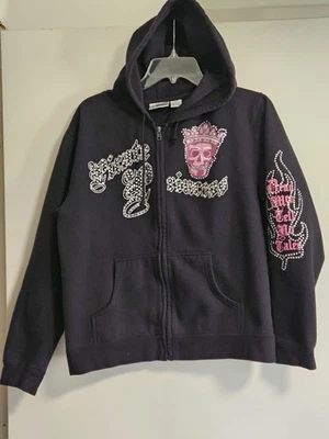 Disney Parks Pirates of the Caribbean Hoodie Jacket Youth 2XL XXL Double-sided  - Image 1 of 4