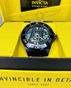 Invicta Pro Diver Men's 47mm Diamond Purple Abalone Quartz Watch 39425 NOS-Read - Picture 1 of 11