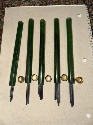 Лот AW Faber Castell Заправочный Свинец для Рисования H, 2H, 4H, 6H, 7H Германия Винтаж - Изображение 1 из 4