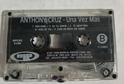 Anthony Cruz Una Vez Mas CASSETTE - Image 1 of 2