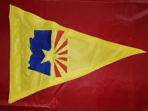 Triciclo reclinado 12"x 18" triángulo ARIZONA bandera de seguridad UTV ATV JEEP SxS - Imagen 1 de 9