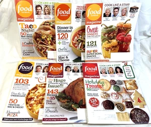 Lot of 6 Food Network Magazine Back Issues 2009-2013 Anne Burrell Recipes - Picture 1 of 10