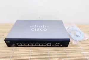 Cisco SG300-10P 10x Gigabit PoE ports 8-port 10/100/1000 2 Combo SFP NO PSU - Bild 1 von 1