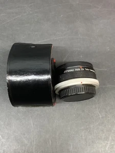 JCPenney Auto 2X Tele Converter Lens W/ Black Case & Caps Japan - Picture 1 of 5